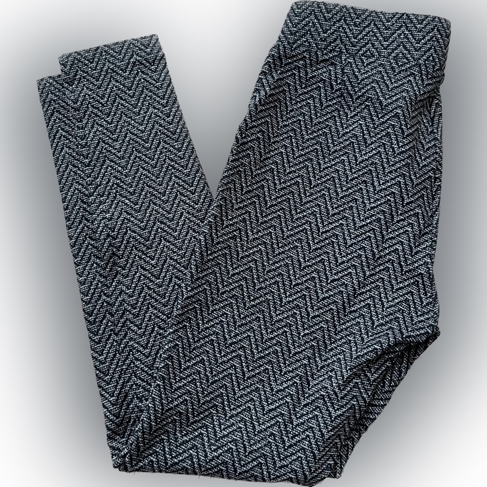 NWT Loft Petite herringbone legging pants size Small petite black/gray